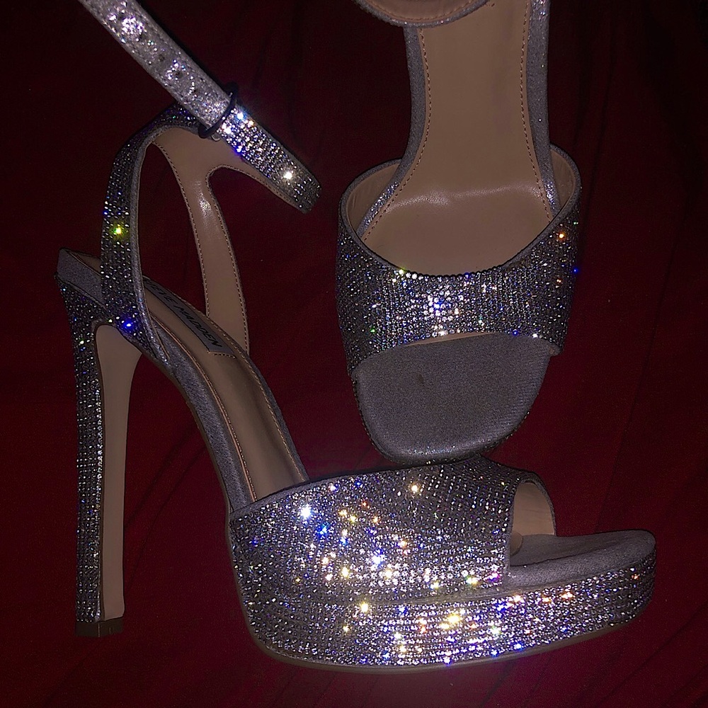 Sparkly blinged Steve Madden heels
